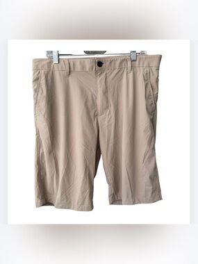 Kenneth Cole Men's Flat-Front Golf Shorts - Beige 36
